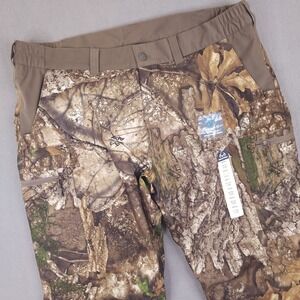 Realtree APX Hunting Pants Mens XL Brown Camo Waterproof Cargo Outdoor Tactical